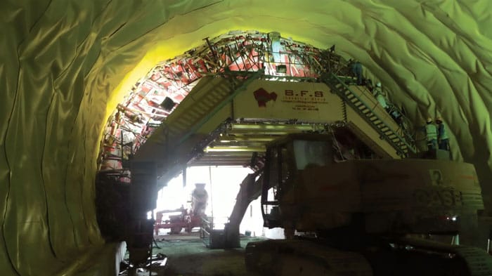 what formwork tunnel lining