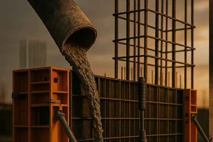 Concrete Pouring and Monitoring
