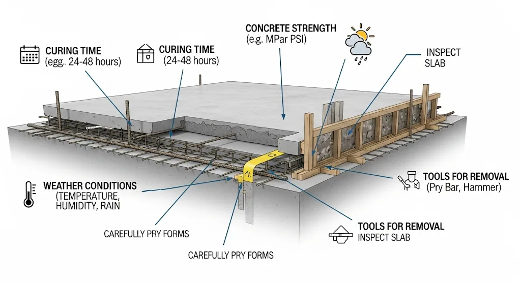 Remove Concrete Forms From a Slab