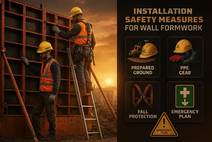 Installation Safety Measures for Wall Formwork