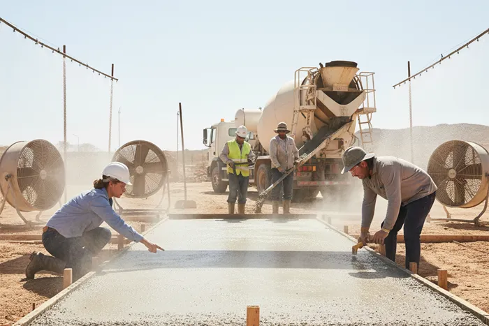 Concreting Practice in Hot Weather