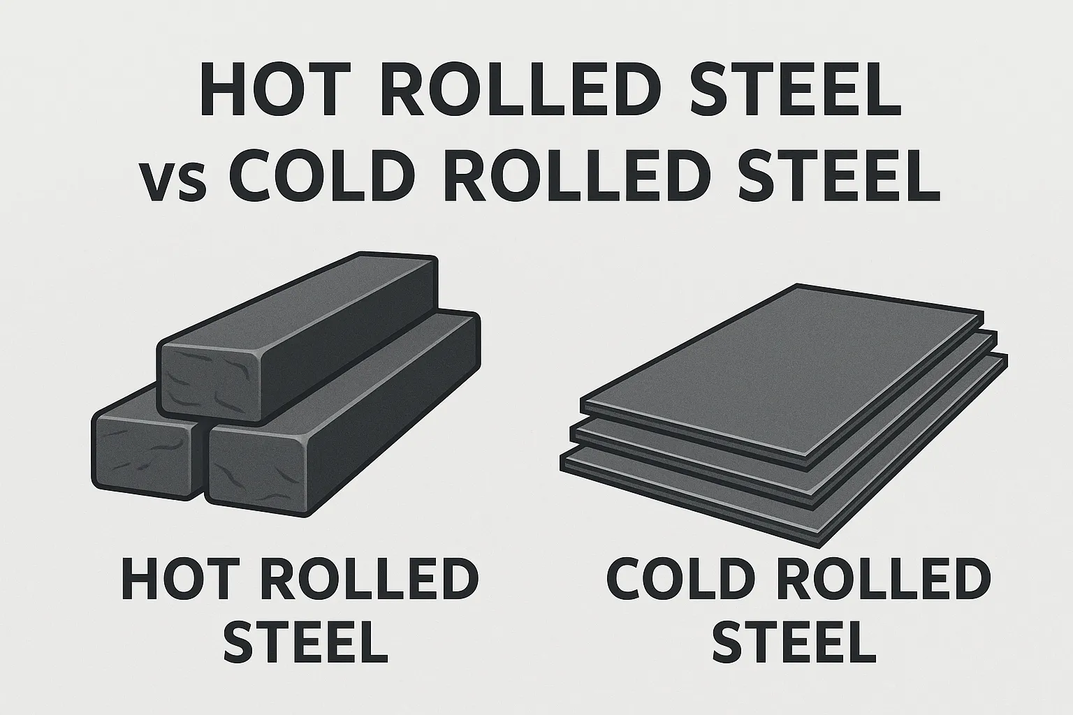 Hot Rolled Steel vs. Cold Rolled Steel