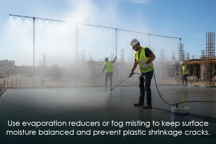 Managing the Evaporation Rate on-Site
