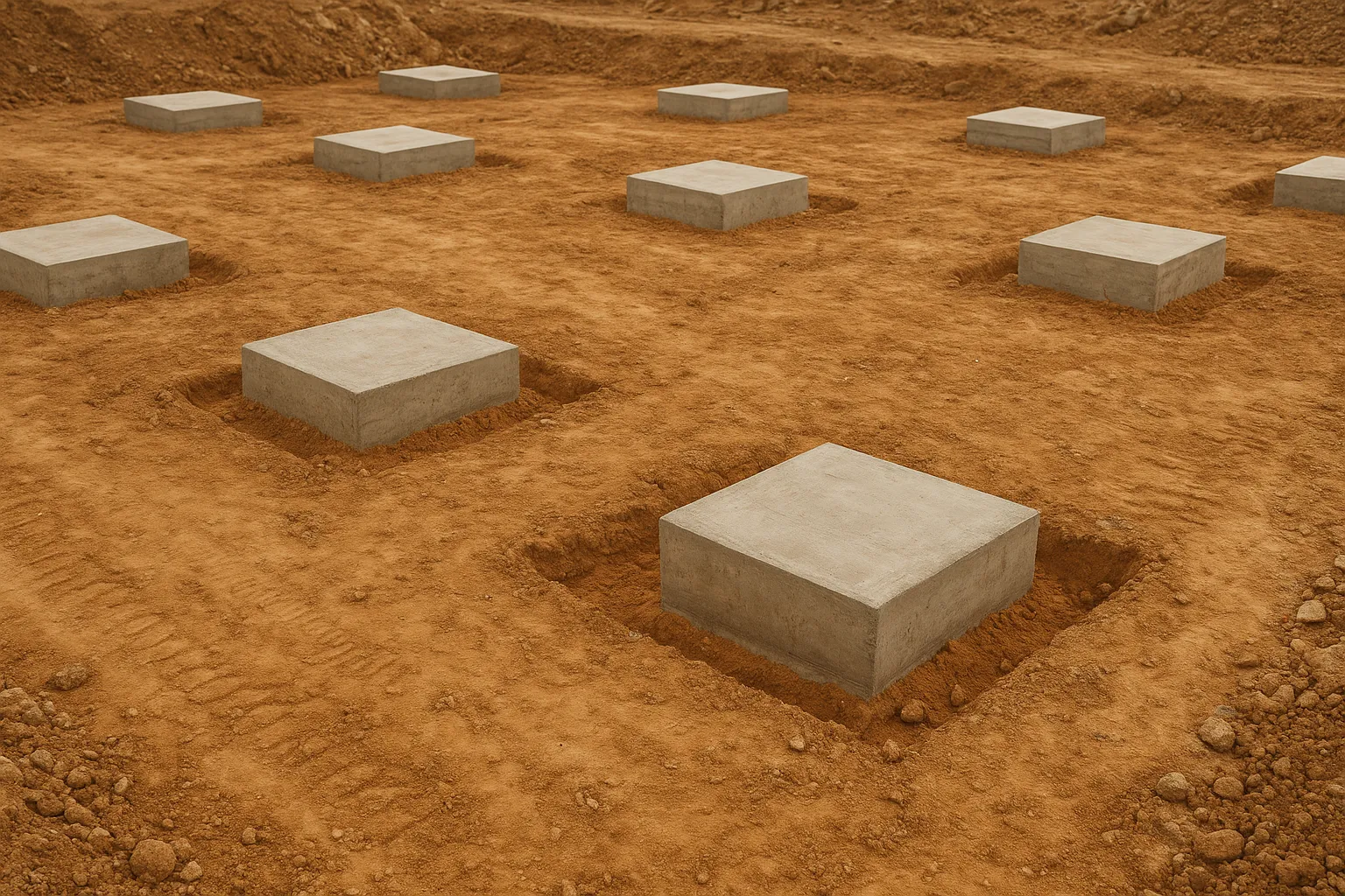 Shallow Foundations Design for Near-Surface Soil Bearing Capacity