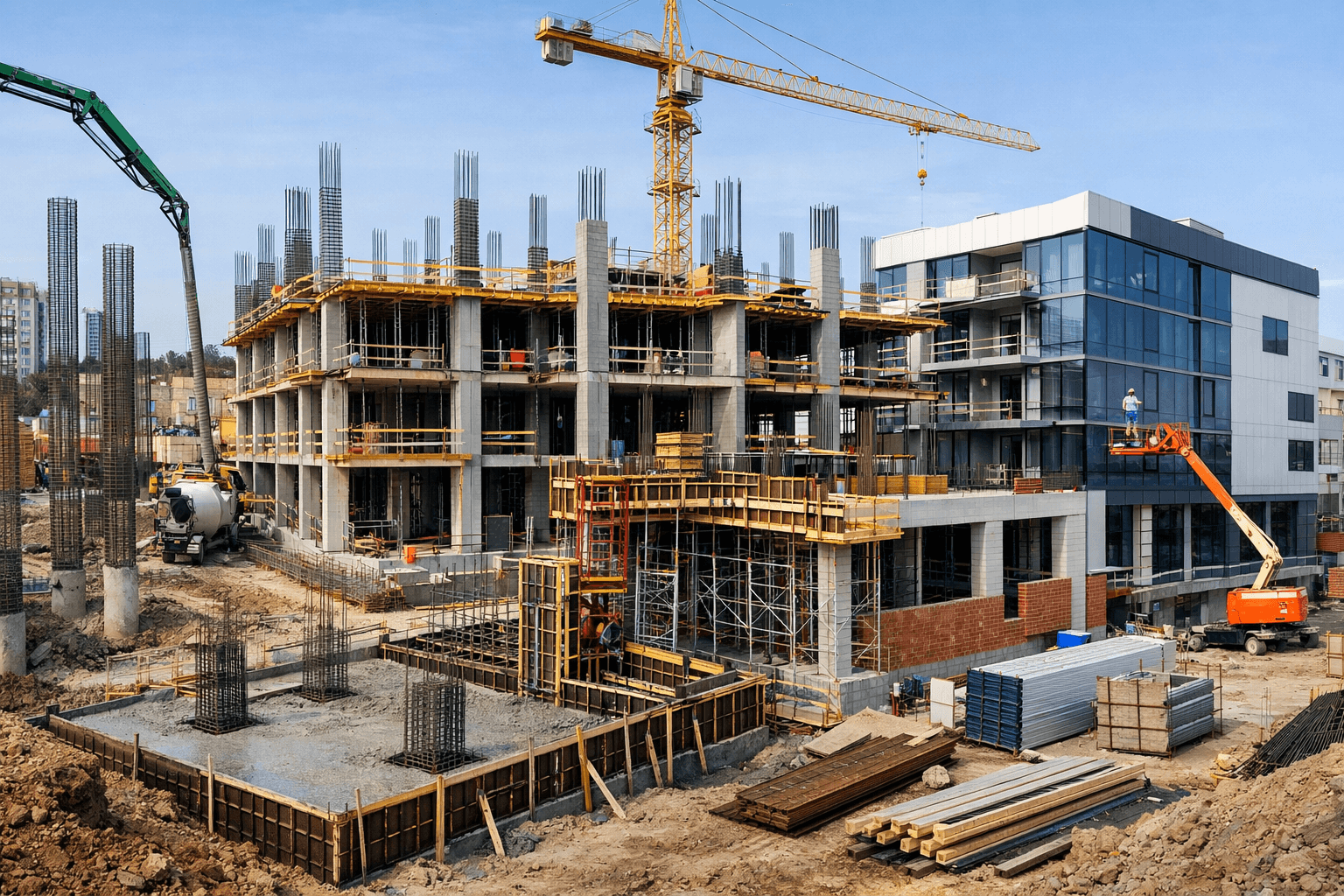 Construction Stage Site Preparation Foundation