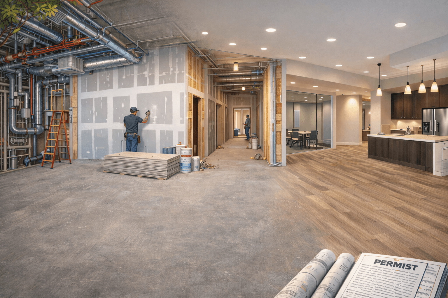 MEP Systems Interior Works and Final Finishes