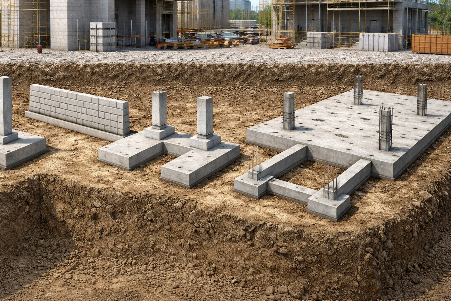 Foundation Types in Construction 3 Shallow Foundations Common Types and Their Structural Applications
