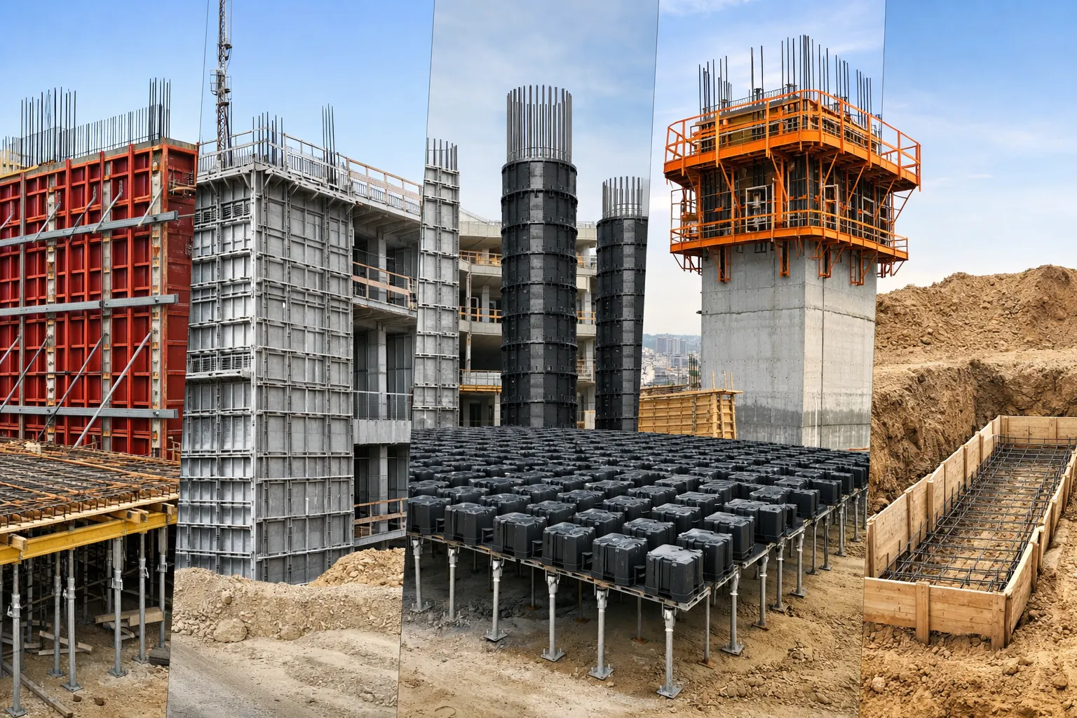 Types of Formwork Used in Modern Concrete Construction