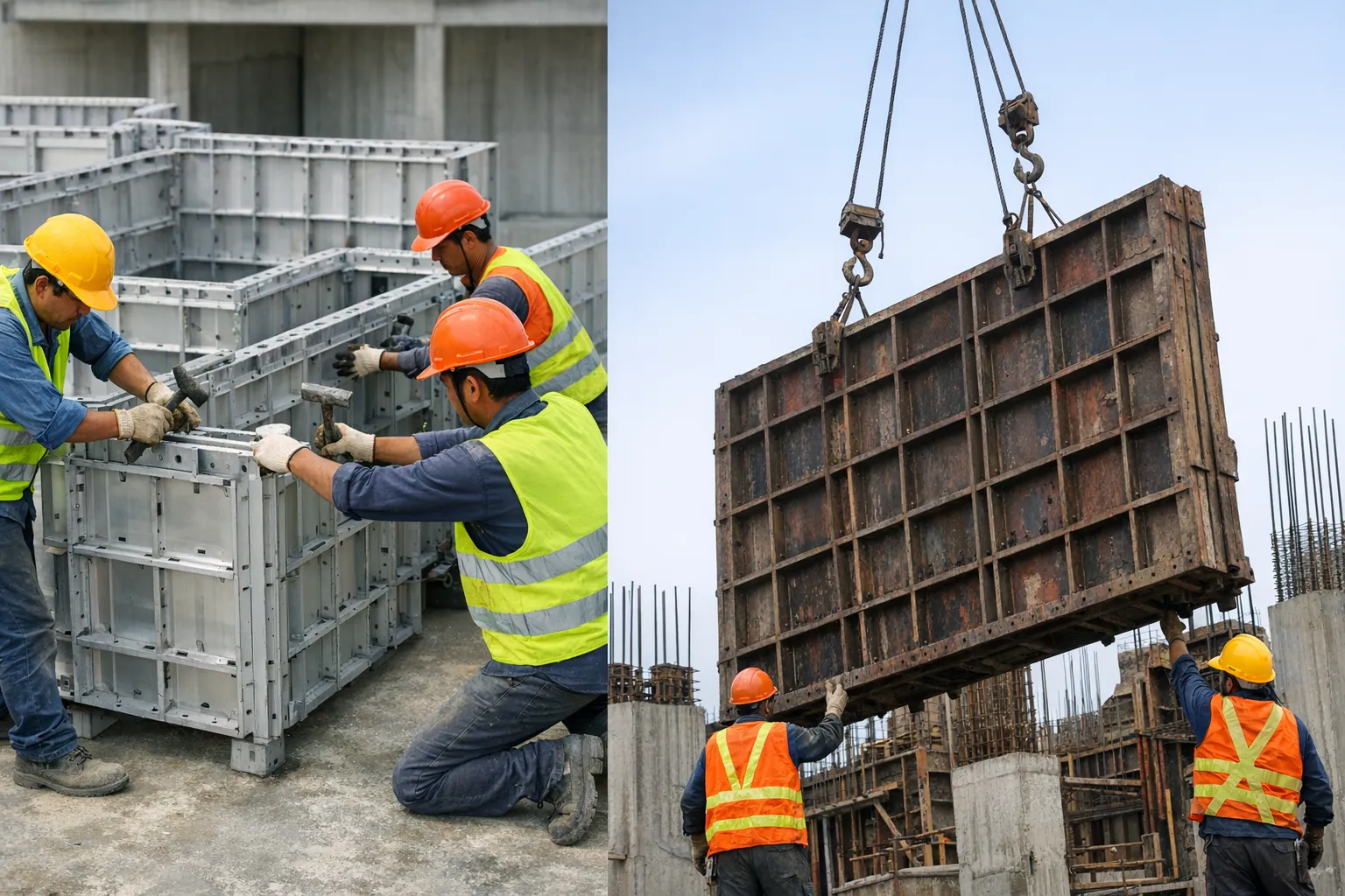 What Are the Differences Between Steel Formwork and Aluminum Formwork ? 5 Formwork Assembly and Disassembly